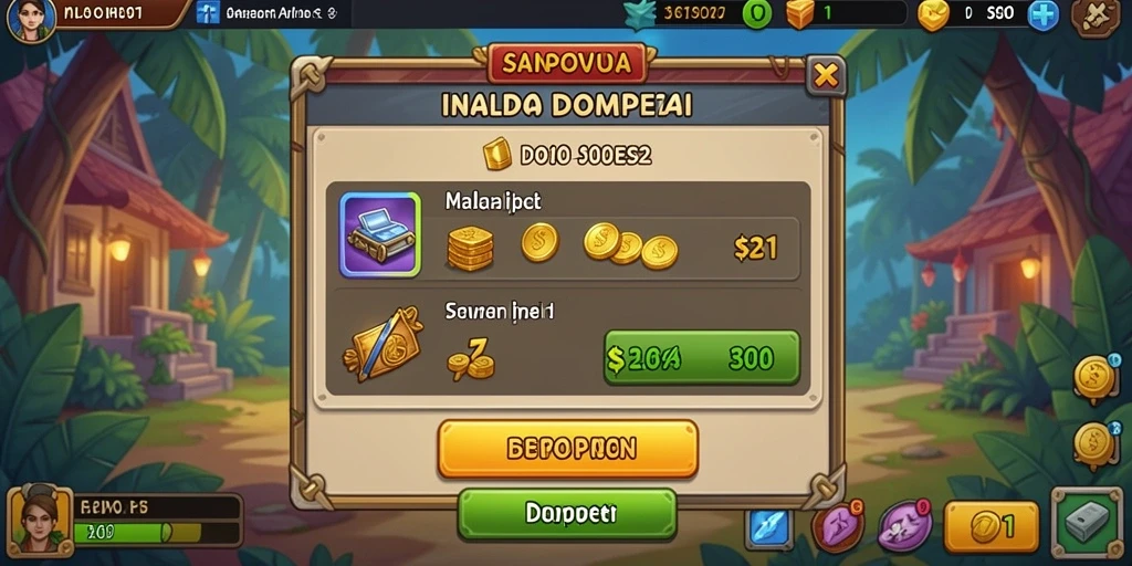 Screenshot tampilan awal game MUSANGWIN.
