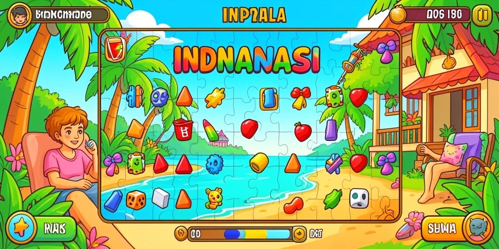 Tampilan menu utama yang atraktif dan mudah dinavigasi.